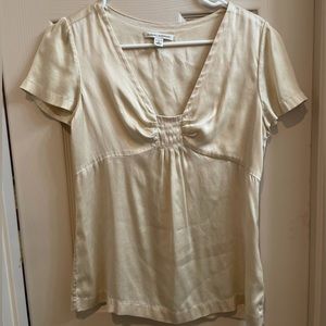Banana Republic Cream Silk Blouse